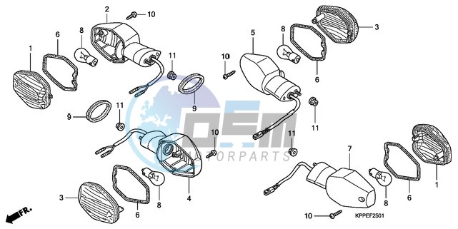 WINKER (CBR125RW7/RW9/RWA)