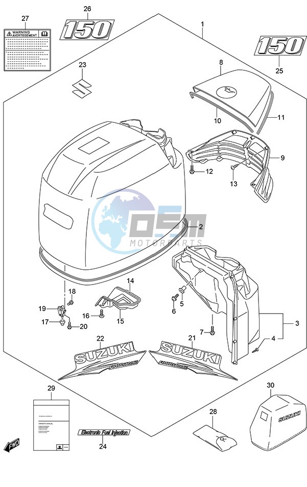 Engine Cover (White)