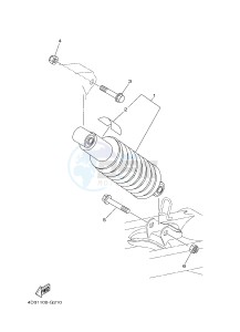 YFM250R RAPTOR 250 (33B8) drawing REAR SUSPENSION