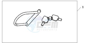 NT700V drawing HONDA U-LOCK