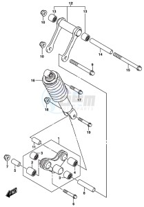 GSX-R125 drawing REAR CUSHION LEVER