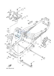 XC125R MAJESTY S (2PE1) drawing FRAME