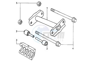 SPEEDFIGHT AQUA - 50 cc drawing SWINGING ARM