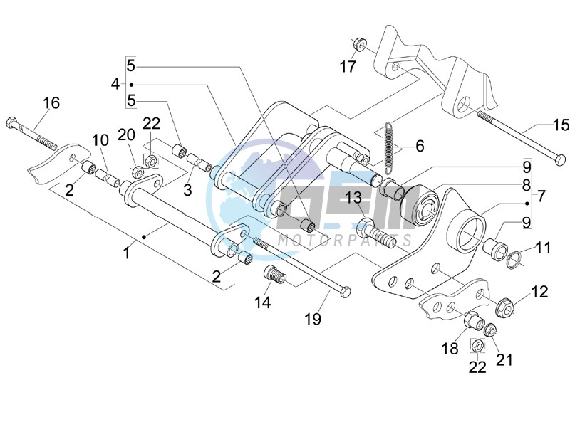 Swinging arm