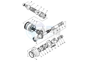 XV VIRAGO 1100 drawing MIDDLE DRIVE GEAR