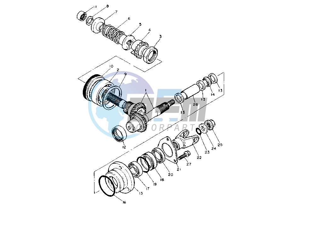 MIDDLE DRIVE GEAR