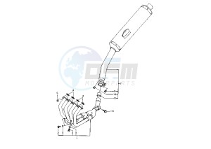 YZF R6 600 drawing EXHAUST