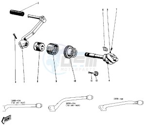 G3 SS A (-A) 90 drawing KICKSTARTER MECHANISM -- 69-73- -