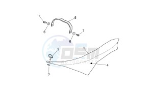 SXV 450-550 2009-2011 drawing Saddle