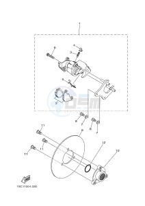 YFM300 RAPTOR 300 (1SC2 1SC3 1SC1 1SC1) drawing REAR BRAKE CALIPER