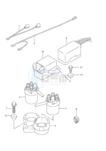 DF 30 drawing PTT Relay Remote Control w/Power Tilt