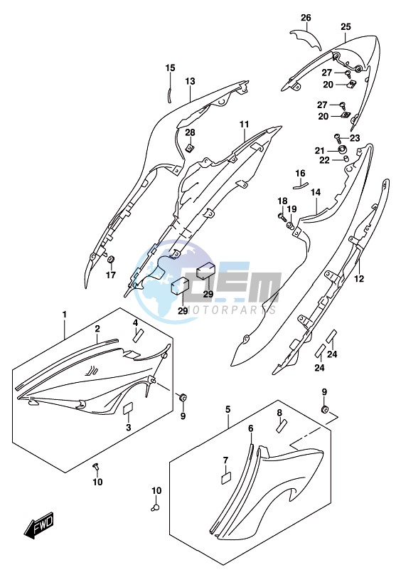 FRAME COVER (GSX-S1000AUFL8 E21)