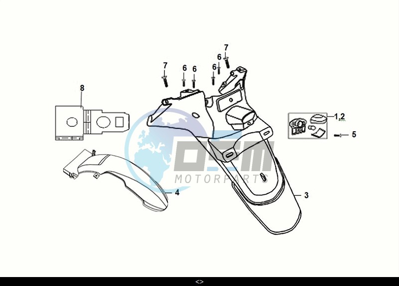 REAR FENDER - REAR INNER FENDER