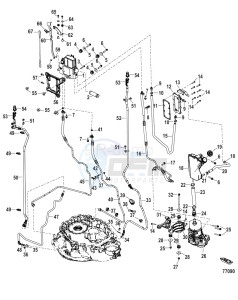 PASSING 125 drawing Power Steering Pump and Hoses