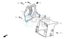 PK50M drawing SHROUD/FAN COVER