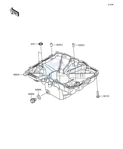 Z1000SX_ABS ZX1000MEF FR GB XX (EU ME A(FRICA) drawing Oil Pan