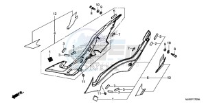 CB650FAJ CB650F 2ED drawing SIDE COVER