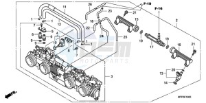 CB1300A9 Europe Direct - (ED / ABS MME TWO) drawing THROTTLE BODY