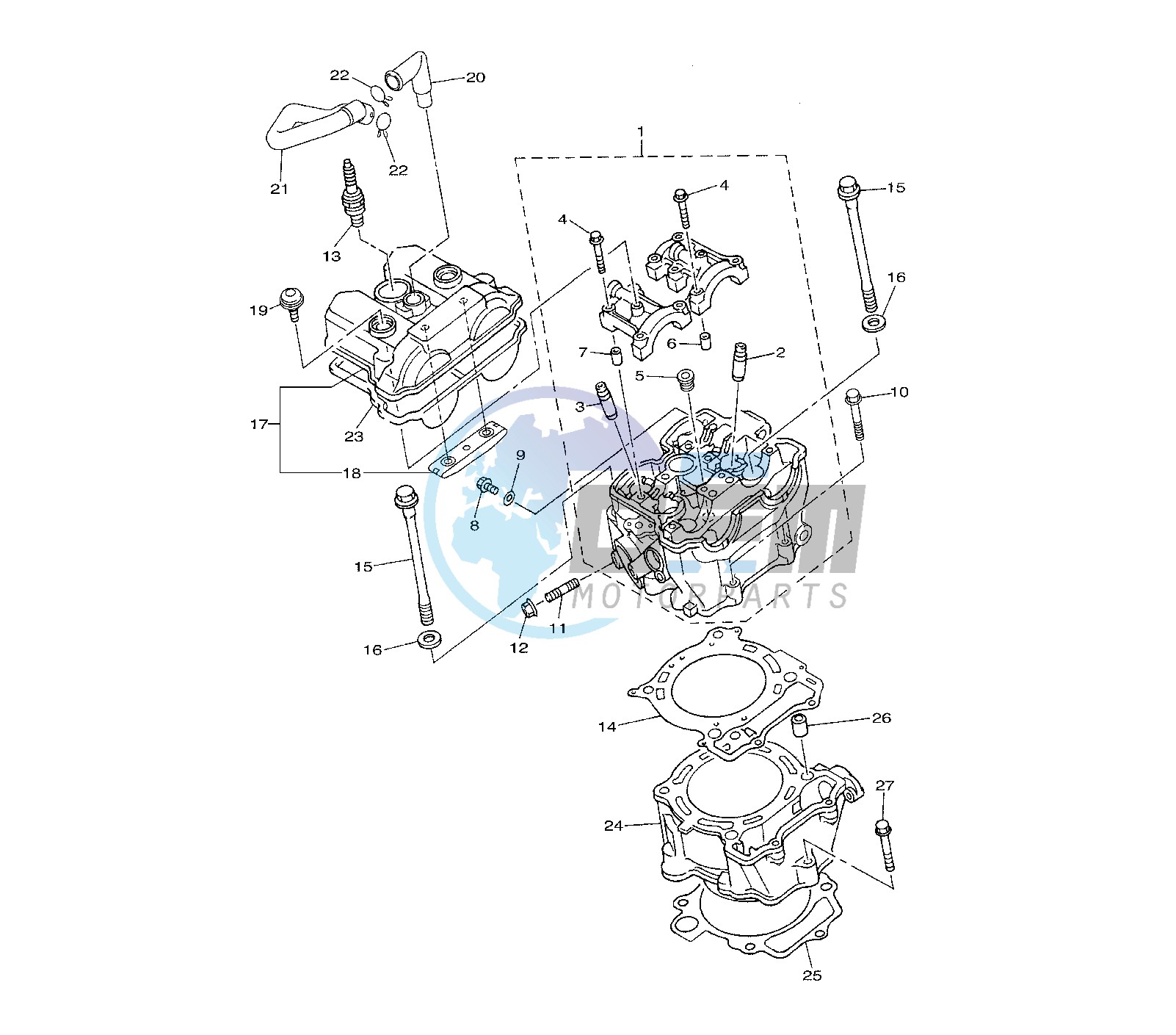 CYLINDER AND HEAD