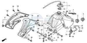 CR85RB drawing FUEL TANK