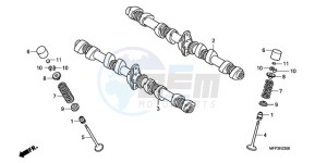 CB1300SA9 KO / ABS BCT TY2 drawing CAMSHAFT/VALVE