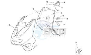 SR 125-150 drawing Front body - Shield