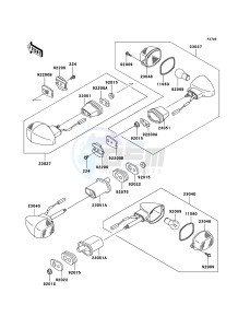 NINJA ZX-12R ZX1200B6F FR GB XX (EU ME A(FRICA) drawing Turn Signals