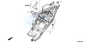 CB1000RAF CB1000R 2ED - (2ED) drawing REAR FENDER