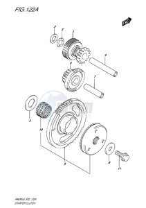 AN650Z ABS BURGMAN EXECUTIVE EU-UK drawing STARTER CLUTCH