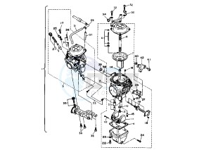 XV VIRAGO 1100 drawing CARBURETOR