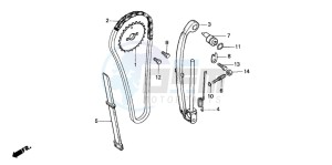 CRF100F drawing CAM CHAIN