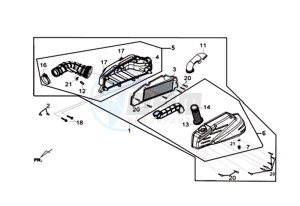 JOYMAX Z 300I ABS (L9) EU drawing AIRCLEANER  ASSY