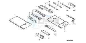 CBR125RWA UK - (E / WH) drawing TOOL