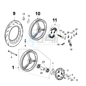 LUDIX 14 RLA ELEGANCE drawing WHEELS