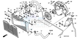 CBF600NA9 UK - (E / ABS MKH) drawing RADIATOR