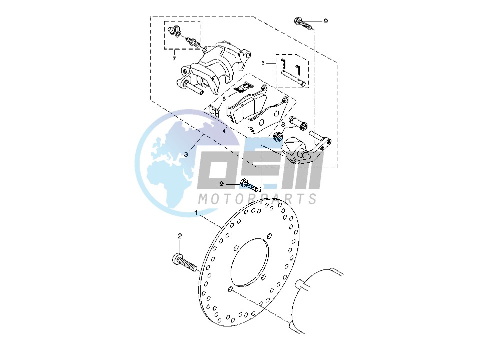 REAR BRAKE CALIPER