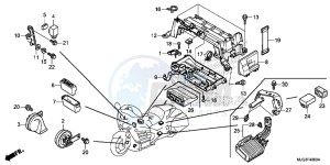 GL1800BF F6B Bagger - GL1800BF UK - (E) drawing CONTROL UNIT