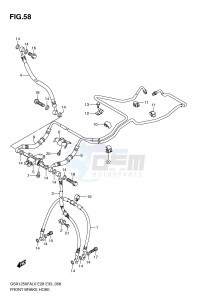 GSX1250FA (E28-E33) drawing FRONT BRAKE HOSE