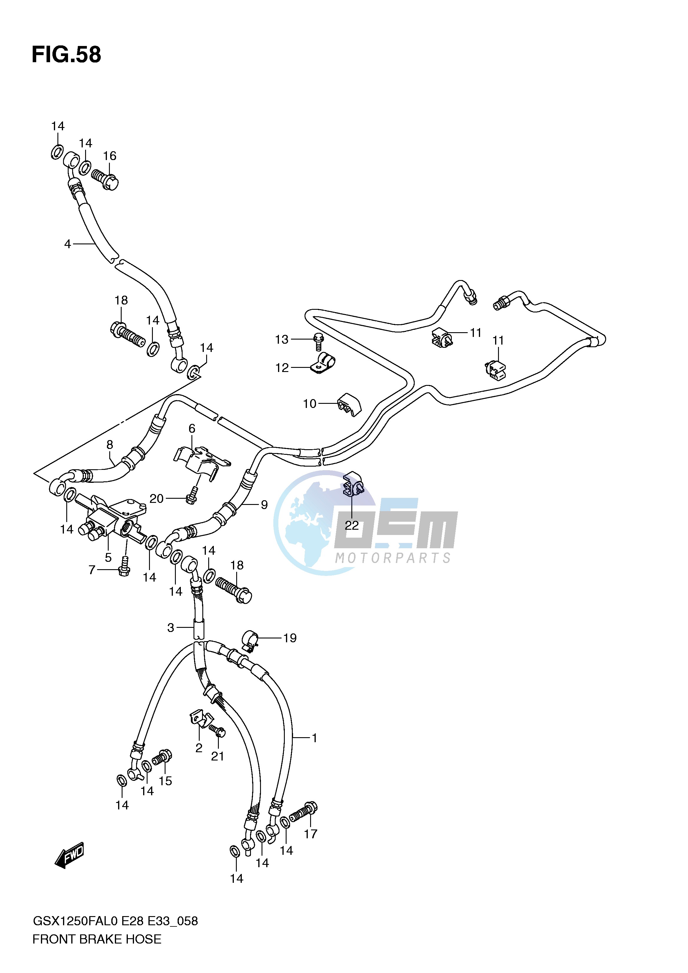 FRONT BRAKE HOSE