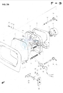 GSX500E (E39) drawing HEADLAMP (GSX500ESE ESF)