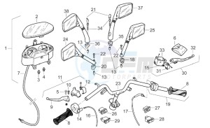 SR 50 Air (Vertical cylinder) drawing Handlebar - Controls