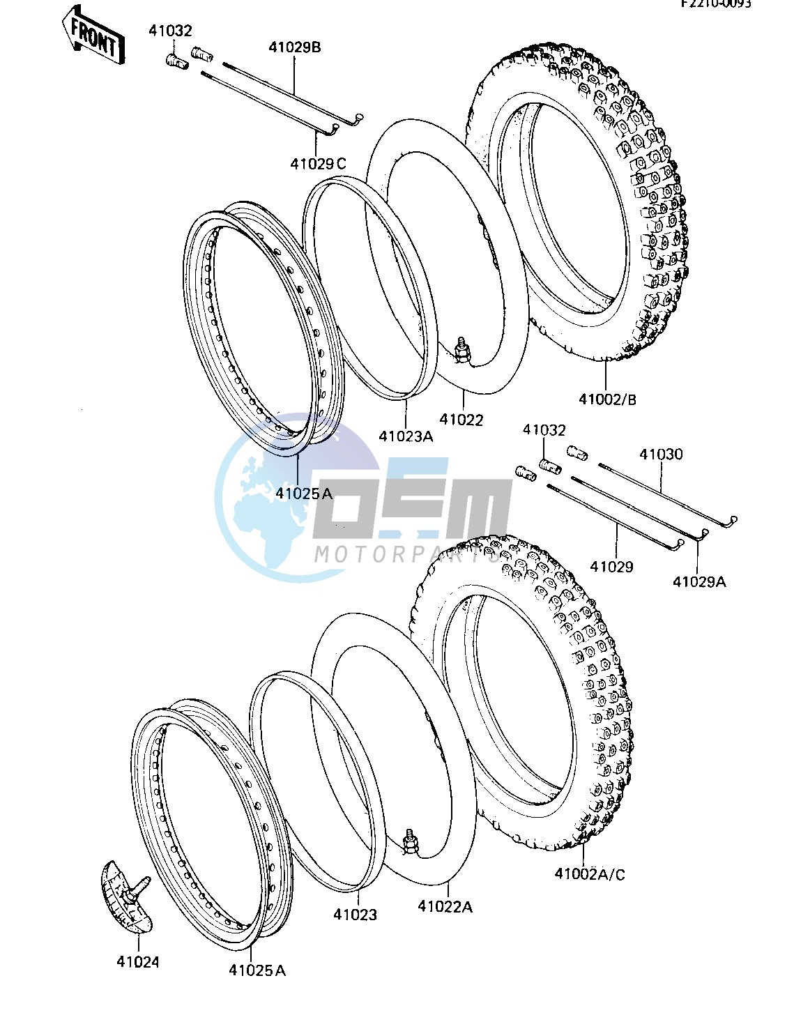 WHEELS_TIRES -- 84 KX80-E2- -