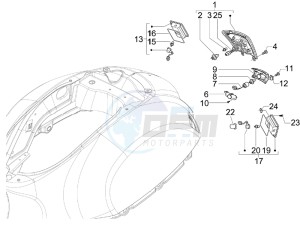 Granturismo 200 L drawing Tail light - Turn signal lamps