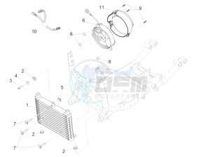 California 1400 Custom ABS 1380 drawing Oil radiator