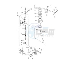 FZ1-N 1000 drawing REAR MASTER CYLINDER