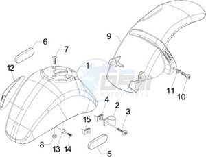 LX 150 4T 2V ie E3 Taiwan drawing Wheel housing - Mudguard