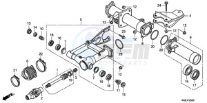 TRX500FAA Australia - (U) drawing SWINGARM