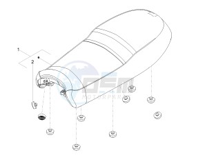 V7 III Special 750 e4 (APAC) drawing Saddle