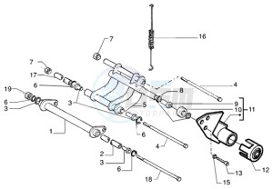 Runner 200 VXR 4t drawing Swinging arm