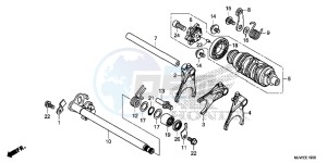 CBR500R England - (3ED) drawing GEARSHIFT DRUM